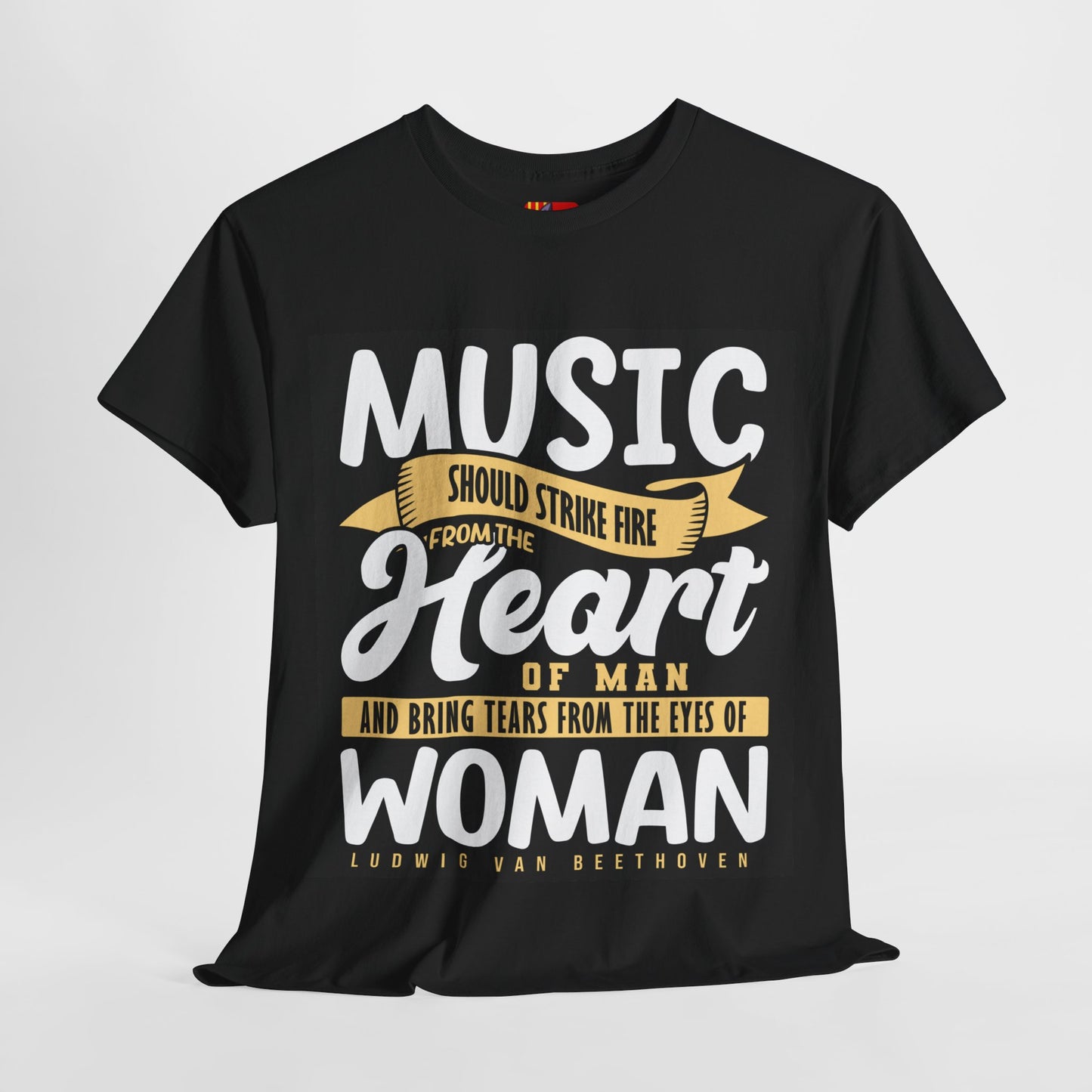 The Music Enthusiast T-Shirt: Music should strike fire from the heart