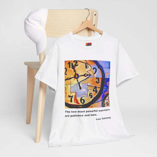 Tolstoy: Patience & Time Tee  Russian writer Leo Tolstoy