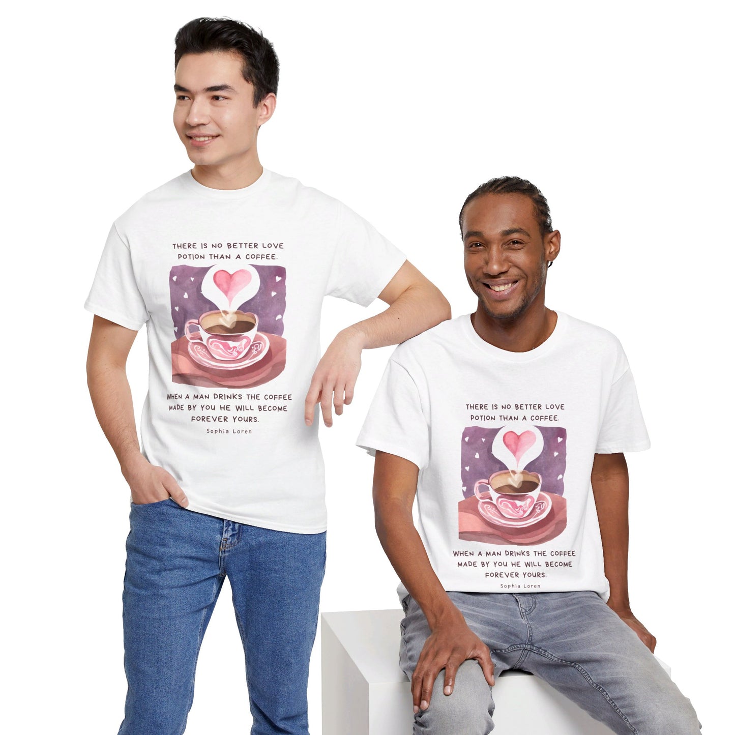 Coffee: The Love Potion (Cute & Playful) Romantic Coffee Quotes T-shirt