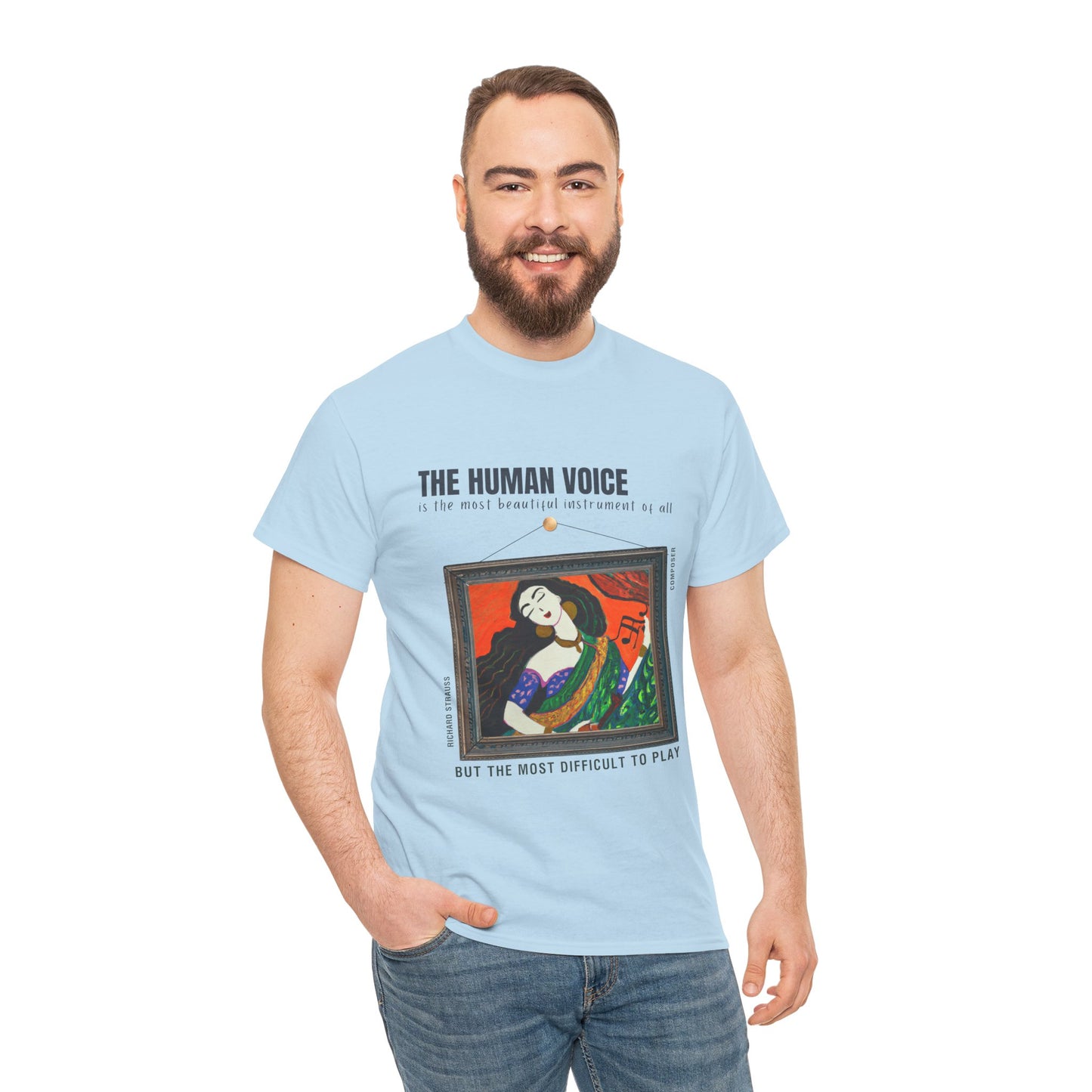 Human Voice: Beautiful & Challenging -  Richard Strauss Quote Tee