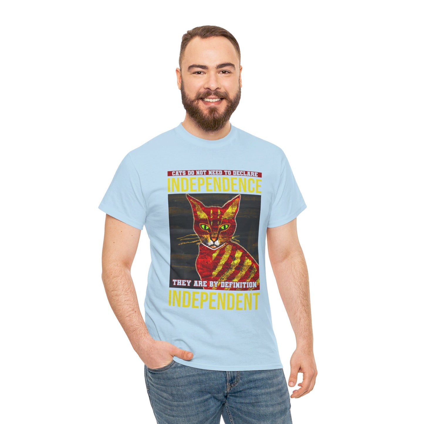 The Free Thinker T-Shirt: Cats do not need to declare independence Jack