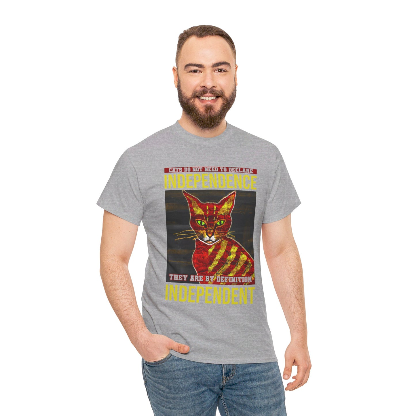 The Free Thinker T-Shirt: Cats do not need to declare independence Jack