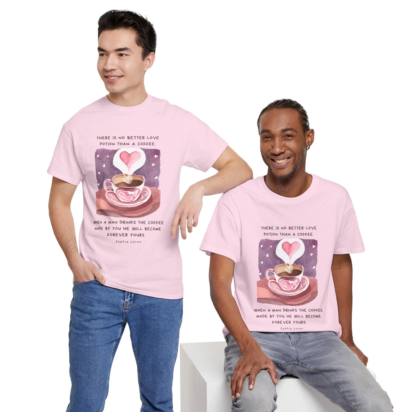 Coffee: The Love Potion (Cute & Playful) Romantic Coffee Quotes T-shirt